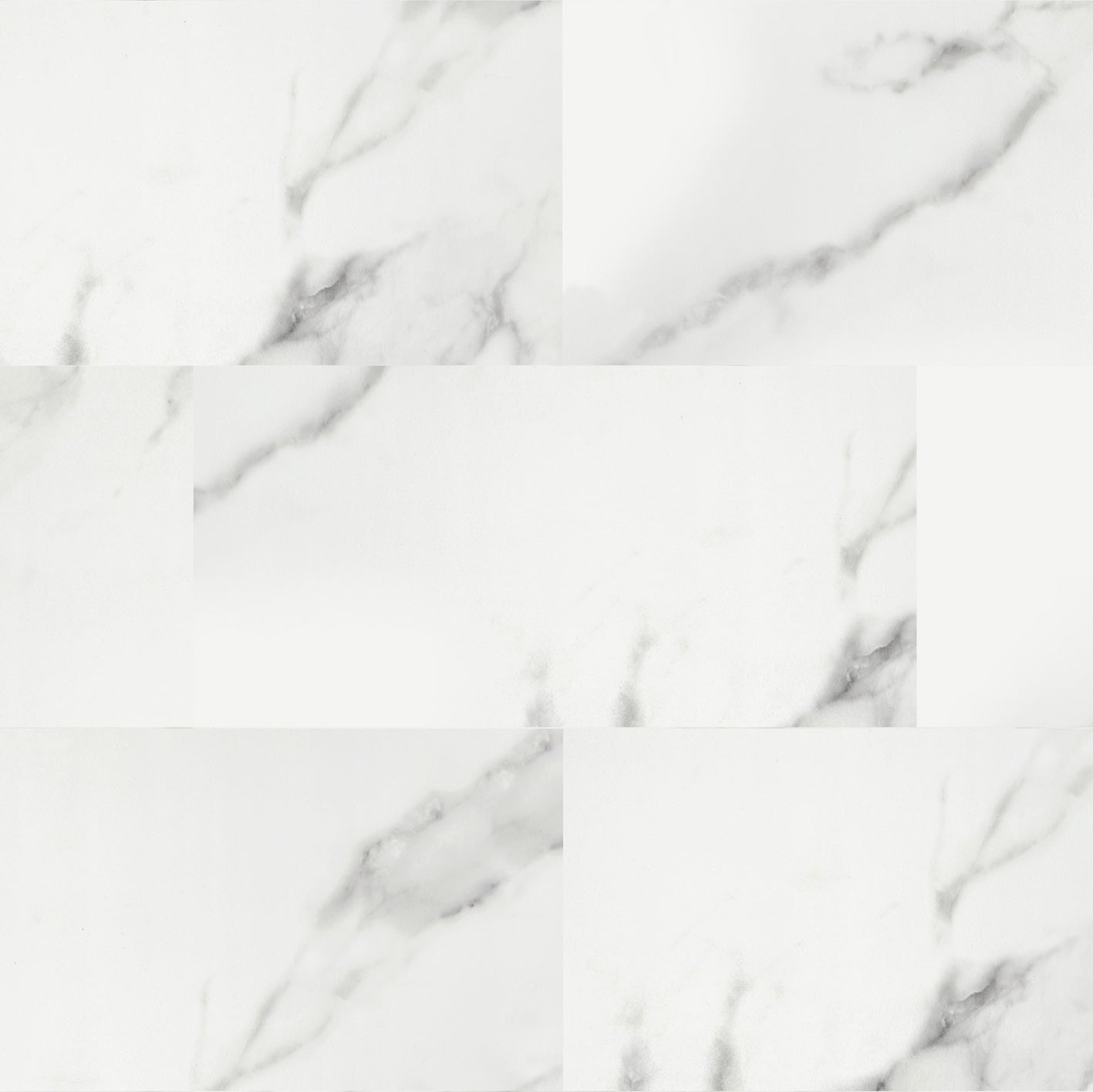 Aqua Click Tiles XL - Glasgow XL - weiß - Wasserdichte Wandpaneele und Bodenpaneele für Badezimmer - 5 Paneele (2,26m²)