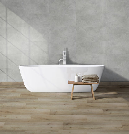 Aqua Click Tiles - Brighton  - grau - Wasserdichte Wandpaneele und Bodenpaneele für Badezimmer -  12 Paneele (2,23m²)