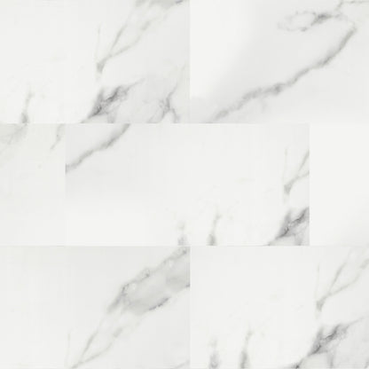 Aqua Click Tiles XL - Glasgow XL - weiß - Wasserdichte Wandpaneele und Bodenpaneele für Badezimmer - 5 Paneele (2,26m²)