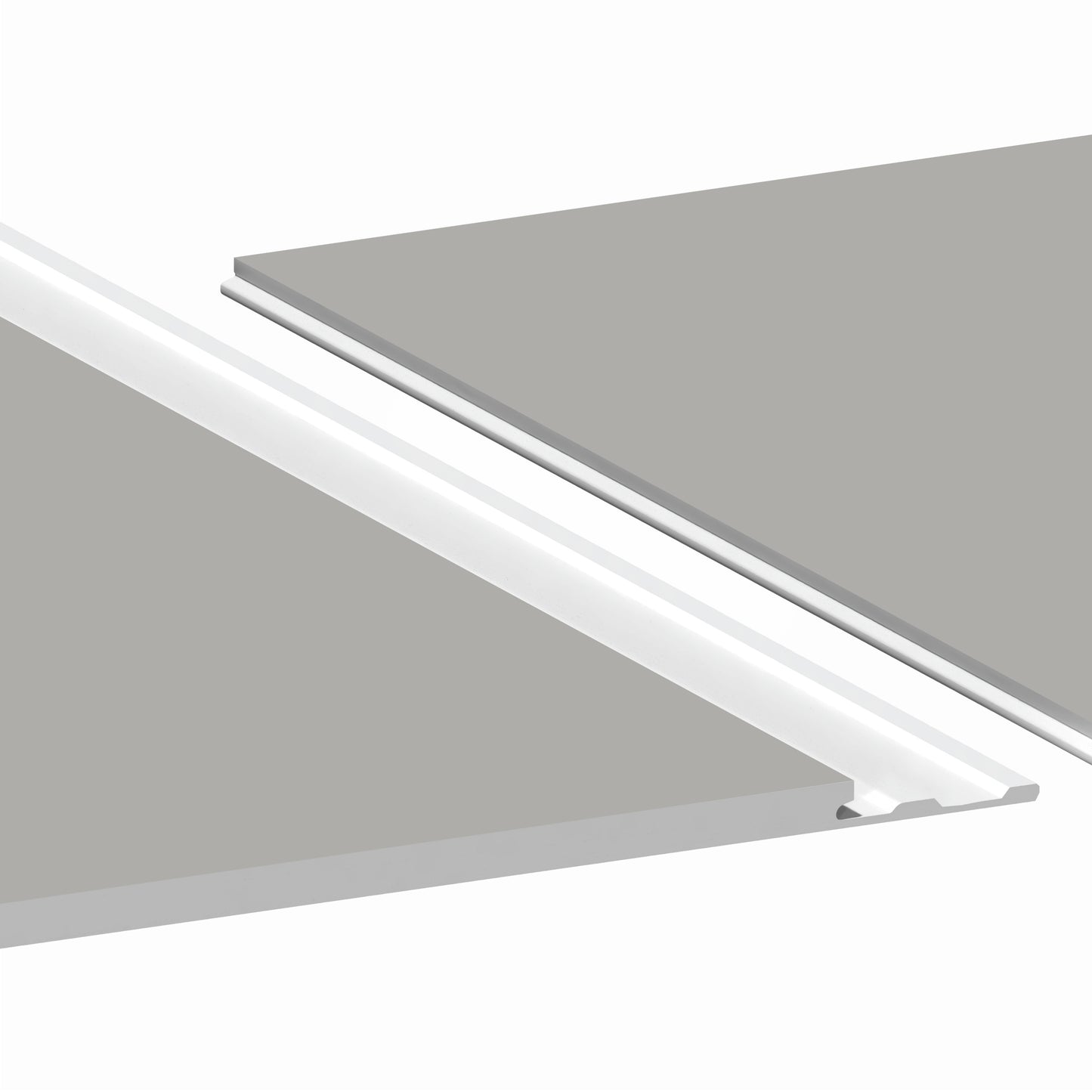 Aqua-Step- ALL IN ONE -  Platingrau - Wasserdichte Wandpaneele und Bodenpaneele für Badezimmer - 6 Paneele (2,34m²)