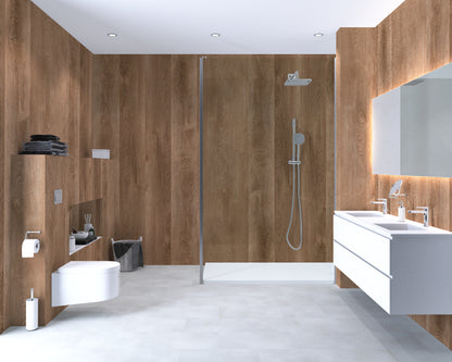 Aqua-Step- ALL IN ONE -  Newcastle - Wasserdichte Wandpaneele und Bodenpaneele für Badezimmer - 6 Paneele (2,34m²)