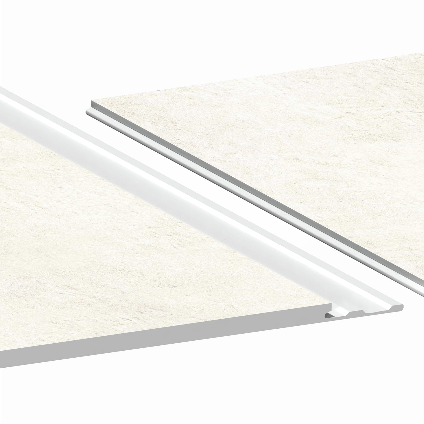 Aqua-Step- ALL IN ONE - Wasserdichte Wandpaneele und Bodenpaneele für Badezimmer - French Limestone  - 6 Paneele (2,34m²)