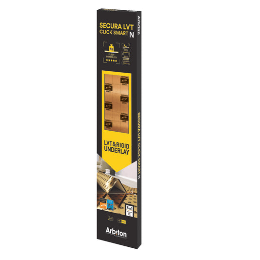 Trittschalldämmung  Secura LVT Click Smart N (6,25m2/ds) - (5300 x 1180 x 1,5mm)