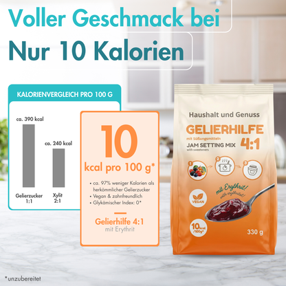Gelierzuckerersatz mit nur 10 Kalorien