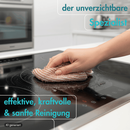 Kupfertuch 10er Set, 15 x 15 cm – löst Eingebranntes ohne Reinigungsmittel