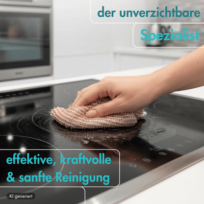 Kupfertuch 10 Stück Set Kratzfrei für Edelstahl Ceranfeld Glas & Grillrost Kupferlappen 15x15 cm rostet Nicht langlebig & umweltfreundlich