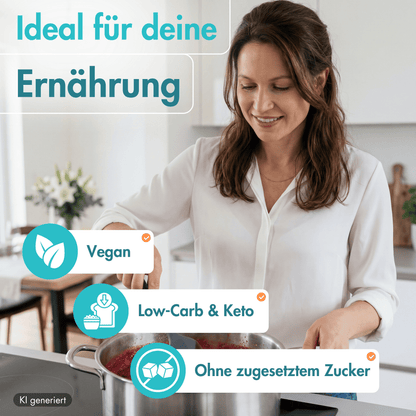 Gelierhilfe 4:1 mit Erythrit – Nur 10 kcal | Alternative zu Gelierzucker für Keto & Diabetiker | Vegan & zahnfreundlich | 330g