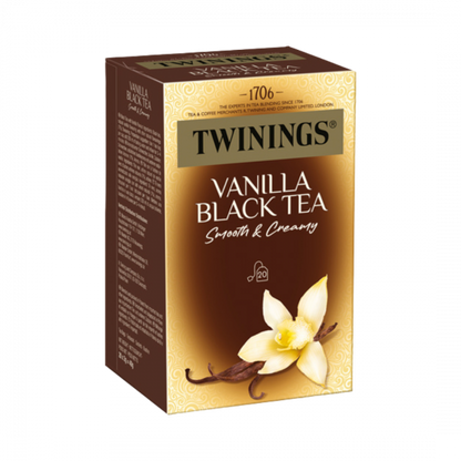Twinings Vanilla, Schwarztee, 12 x 20 Teebeutel im Kuvert, 480g (12 x 40g)